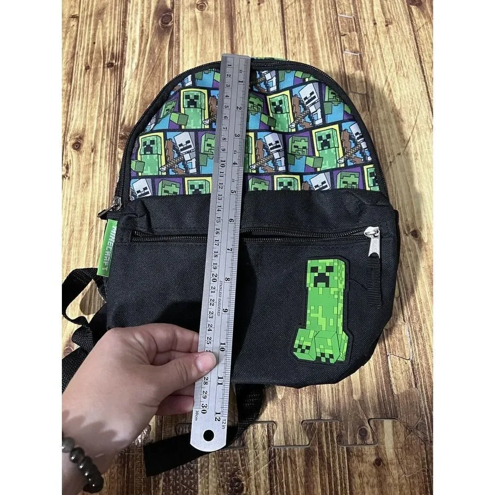 Minecraft Creeper Mini Kids Backpack Zip Up